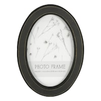 Black Oval Tabletop Picture Frame, 4x6