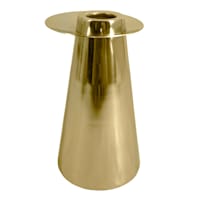 Crosby St. Gold Taper Candle Holder, 5"