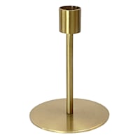 Gold Metal Taper Candle Holder, 5"
