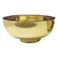 Shiny Gold Bowl with Base, Large