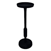 Black Pillar Candle Holder, 12"