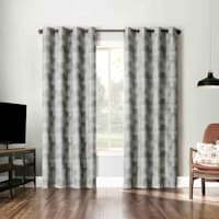 Sun Zero Grey Extreme Blackout Grommet Curtain Panel, 84"