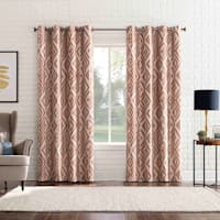 Sun Zero Denmark Terracotta Extreme Blackout Grommet Single Curtain Panel, 84"