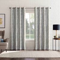 Sun Zero Denmark Silver Extreme Blackout Grommet Single Curtain Panel, 84"