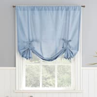 Wilton Chambray Small Single Curtain Panel, 63"