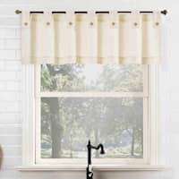 Mason Valance Cream Small Single Curtain Panel, 54x14
