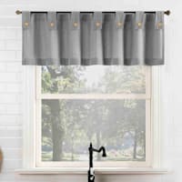 Mason Grey Small Single Curtain Valance, 54x14