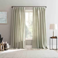 Lathan Sage Sheer Ring Top Single Curtain Panel, 84"