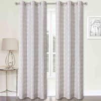 2-Pack Remi Grey Light Filtering Grommet Curtain Panel Set, 95"