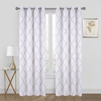 Ivory & Linen Blackout Grommet Curtain Panel, 84"