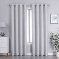 Sun Shield Cheyanne Navy Blue Blackout Grommet Single Curtain Panel, 84"