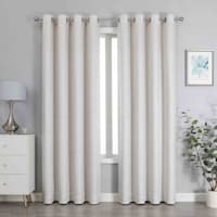 Sun Shield Cheyanne Linen Blackout Grommet Single Curtain Panel, 95"