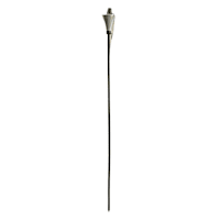 Silver Tiki Torch, 67"
