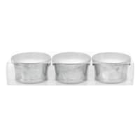 3-Pack Galvanized Metal Citronella Bucket Candles, 3.5oz