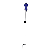 Dark Blue Glass Garden Torch, 61"