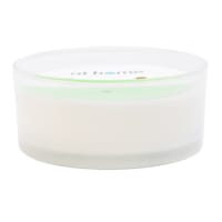 3-Wick White Glass Citronella Candle, 20oz