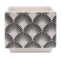 3-Wick Black Print Ceramic Citronella Candle, 27oz