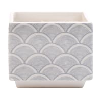 3-Wick Blue Printed Ceramic Citronella Candle, 27oz