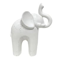 White Ceramic Elephant, 6x7.8