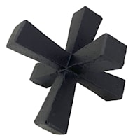 Black Block Spike Figurine, 3.5"