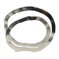 Aluminum Rings Figurine, 10.5"