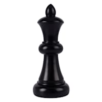 Black Resin Queen Chess Piece, 10"