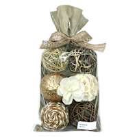 Natural Dried Bowl Fillerwith Wood Flower