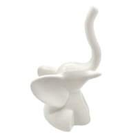 White Porcelain Elephant Figurine, 2x5