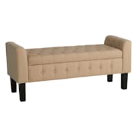 Providence Andy Storage Bench, Beige