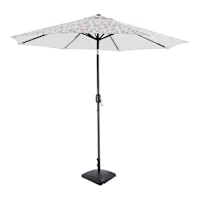Malitta Billard Crank & Tilt Round Patio Umbrella, 9'
