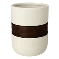 Found & Fable White Ceramic Vase, 5.5"