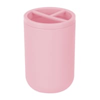 Tiny Dreamers Pink Plastic Toothbrush Holder, 4.4"