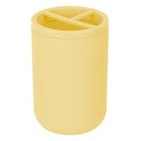 Tiny Dreamers Yellow Plastic Toothbrush Holder, 4.4"