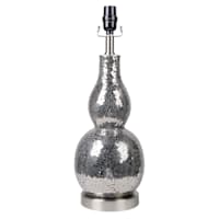Pewter Mosaic Medium Table Lamp Base, 20"