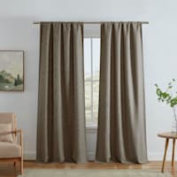 Eastwood Taupe Thermal Weave Room Darkening Curtain Panel, 84"