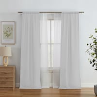 4-Pack Ryder & Kelso Light Grey Light Filtering Curtain Panels, 84"