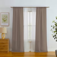 4-Pack Ryder & Kelso Taupe Light Filtering Curtain Panel Set, 84"