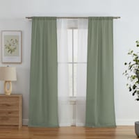 4-Pack Ryder & Kelso Sage Light Filtering Curtain Panels, 84"