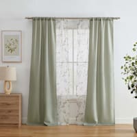 4-Pack Ryder & Greenwood Sage Light Filtering Curtain Panels, 84"