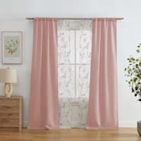4-Pack Ryder & Greenwood Blush Light Filtering Curtain Panel Set, 84"