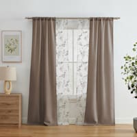 4-Pack Ryder & Greenwood Taupe Light Filtering Curtain Panels, 84"