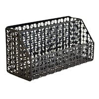 Metrix Black Laser Cut Desk Organizer