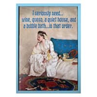 I Seriously Need Wine Canvas, 5x7