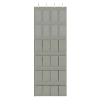 Over The Door Fabric Shoe Closet Organizer, Grey