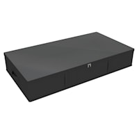 2-Pack Under Bed Storage Bag Organizer, Black