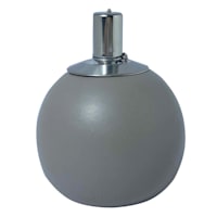 Grey Round Tabletop Torch, 6"