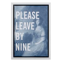 Please Leave By Nine Sign, 5x7