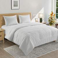 Crosby St. 3-Piece White Washed Cotton Waffle Comforter Set, King