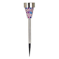 Solar Purple Mosaic Pathway Light