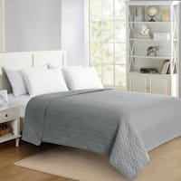Grey Geometric Pinsonic Quilt, Full/Queen